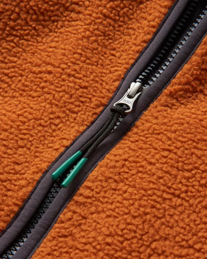 Passenger Tops Tripper 20 Full Zip Recycled Sherpa Fleece Glazed Ginger Glazed Ginger 8211 Men