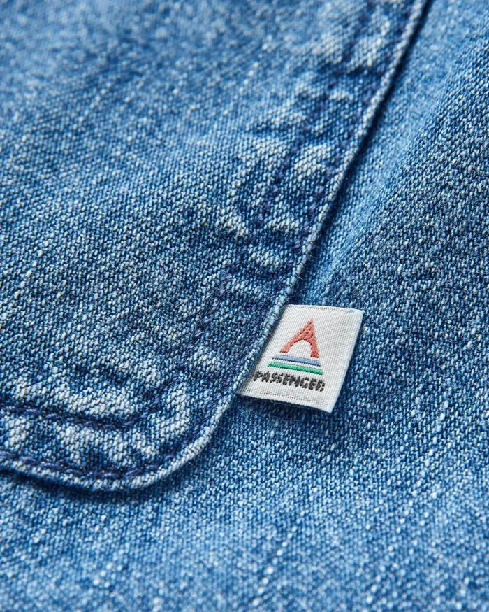 Passenger Tops Vision Denim Shirt Denim Blue Denim Blue 8211 Men