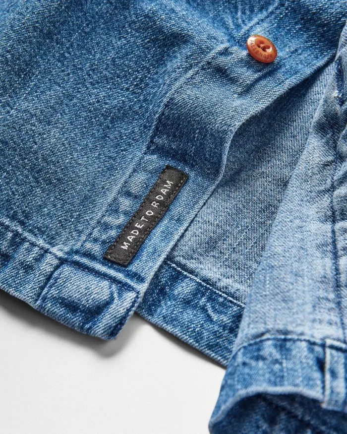 Passenger Tops Vision Denim Shirt Denim Blue Denim Blue 8211 Men