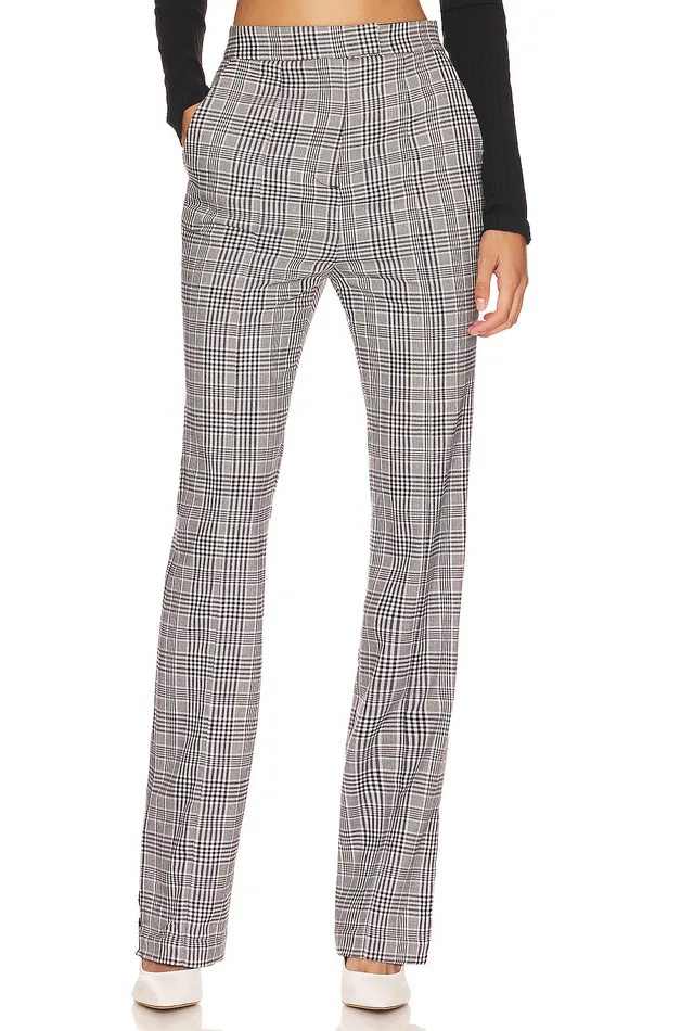 Patton Pant Black White Check Women Lovers and Friends Pants