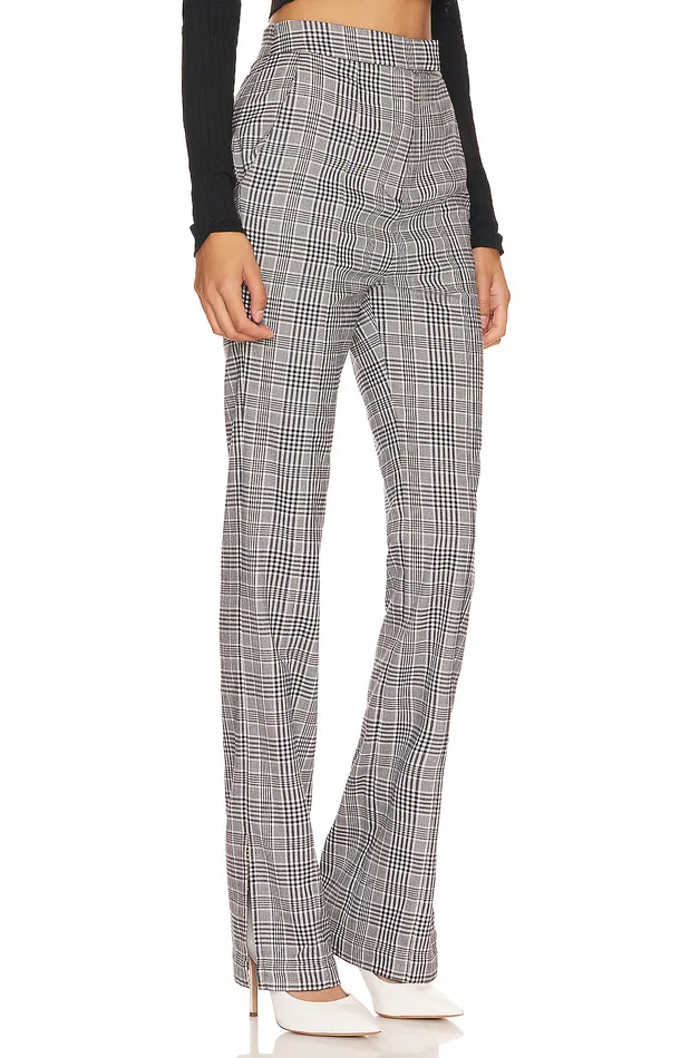 Patton Pant Black White Check Women Lovers and Friends Pants Patton Pant Black White Check Women Lovers and Friends Pants