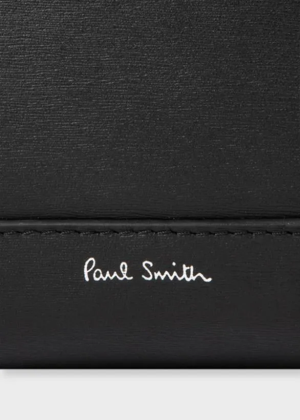 Paul Smith Bags Embossed Leather Backpack Black 8211 Mens