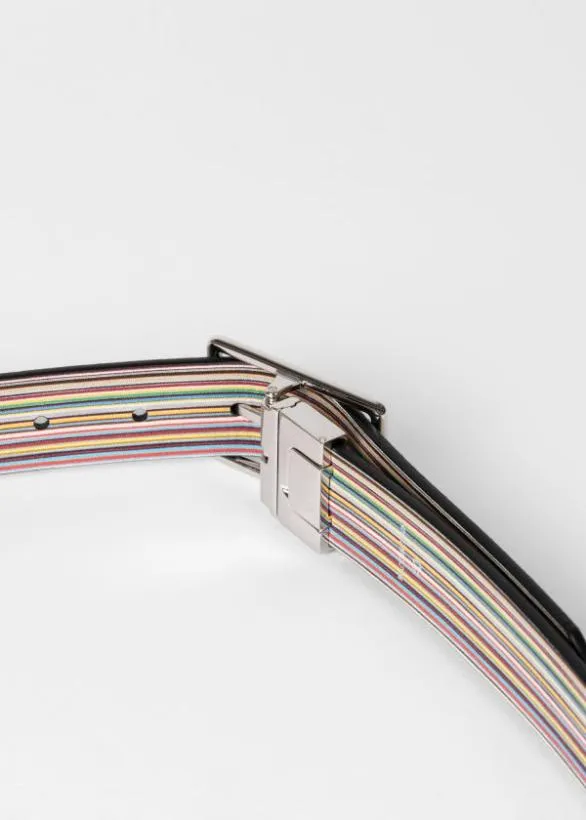Paul Smith Belts 039Signature Stripe039 Reversible Belt Signature Stripe 8211 Mens