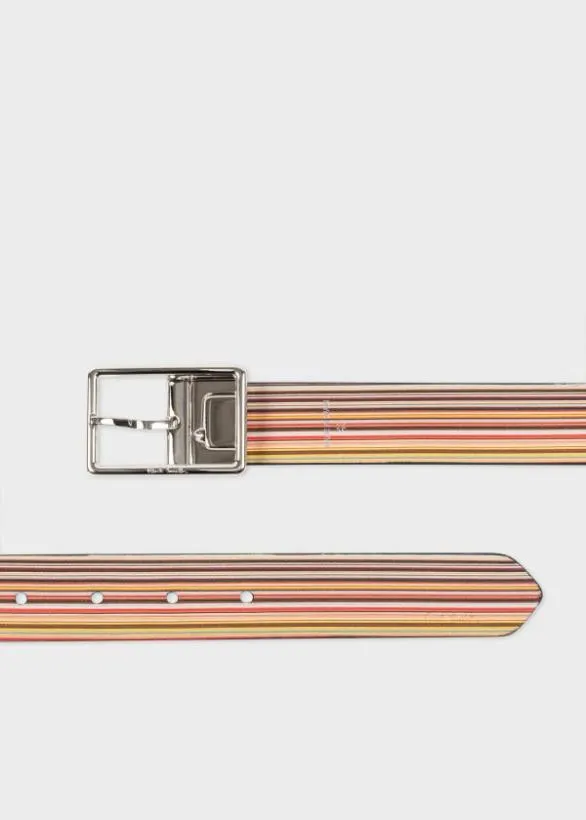 Paul Smith Belts 039Signature Stripe039 Reversible Belt Signature Stripe 8211 Mens