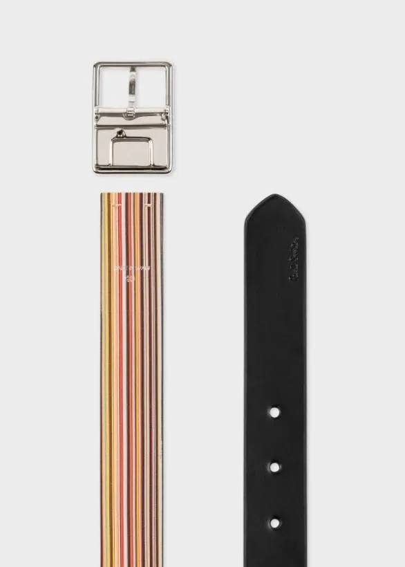 Paul Smith Belts 039Signature Stripe039 Reversible Belt Signature Stripe 8211 Mens