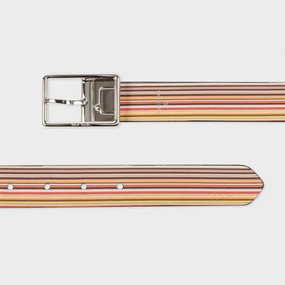 Paul Smith Belts 039Signature Stripe039 Reversible Belt Signature Stripe 8211 Mens