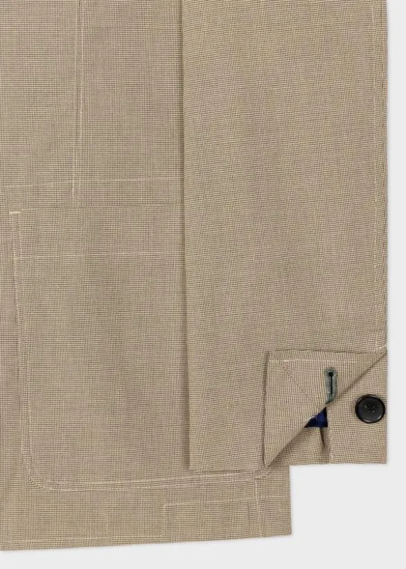 Paul Smith Blazers CasualFit Micro Check Blazer Sand 8211 Mens