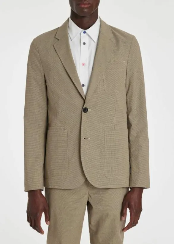 Paul Smith Blazers CasualFit Micro Check Blazer Sand 8211 Mens
