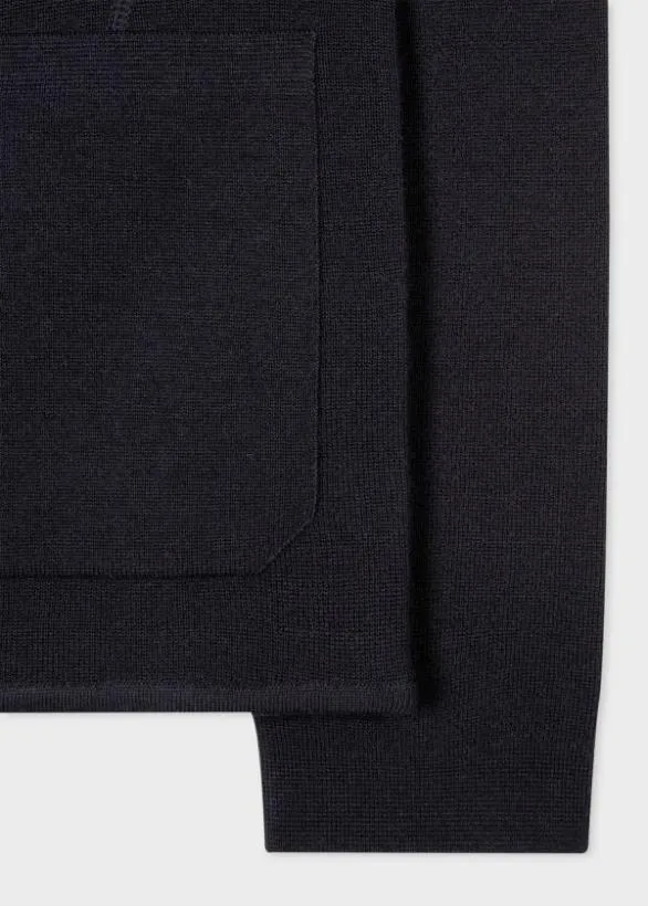 Paul Smith Blazers Knitted Wool Cardigan Blazer Navy 8211 Mens