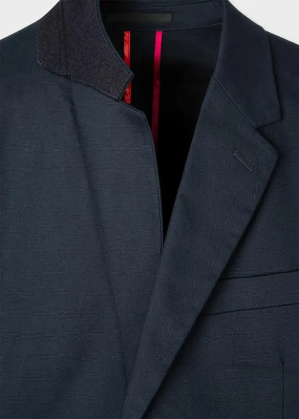 Paul Smith Blazers MidFit Unlined Cotton Blazer Dark Navy 8211 Mens