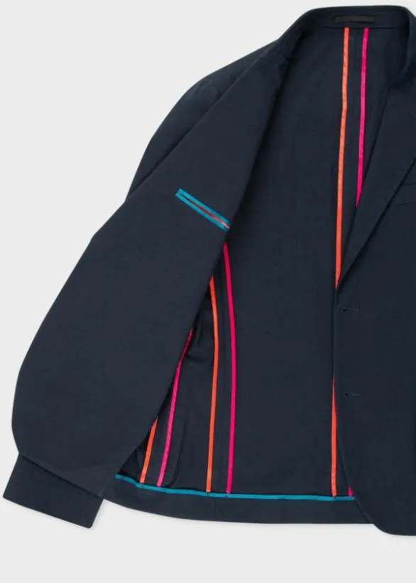 Paul Smith Blazers MidFit Unlined Cotton Blazer Dark Navy 8211 Mens