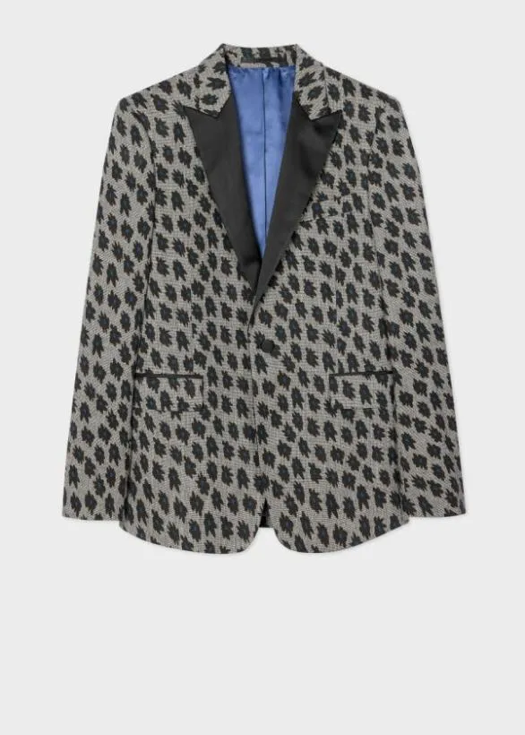 Paul Smith Blazers TailoredFit Grey 039Big Flower039 Print Evening Blazer Grey 8211 Mens Paul Smith Blazers TailoredFit Grey 039Big Flower039 Print Evening Blazer Grey 8211 Mens