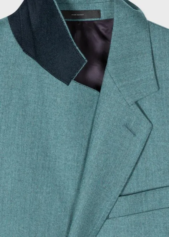 Paul Smith Blazers WoolCashmere TwoButton Blazer Teal 8211 Mens