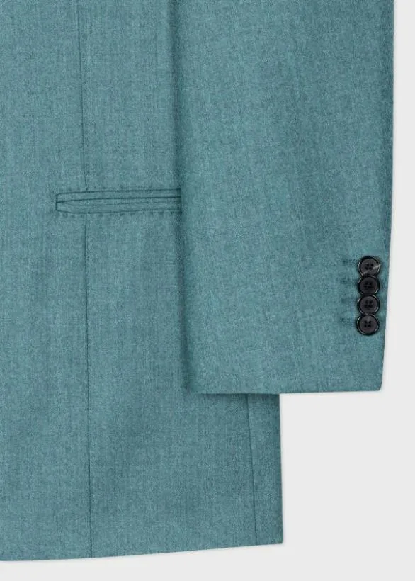Paul Smith Blazers WoolCashmere TwoButton Blazer Teal 8211 Mens