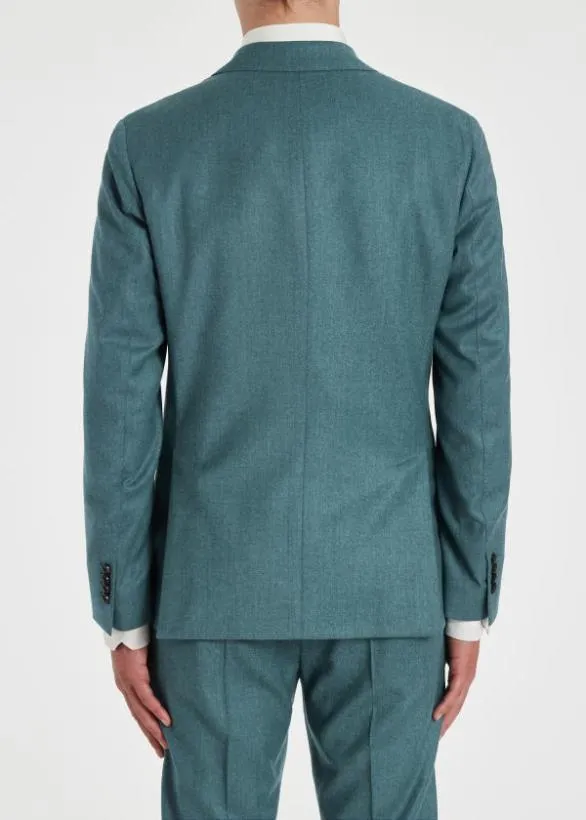 Paul Smith Blazers WoolCashmere TwoButton Blazer Teal 8211 Mens