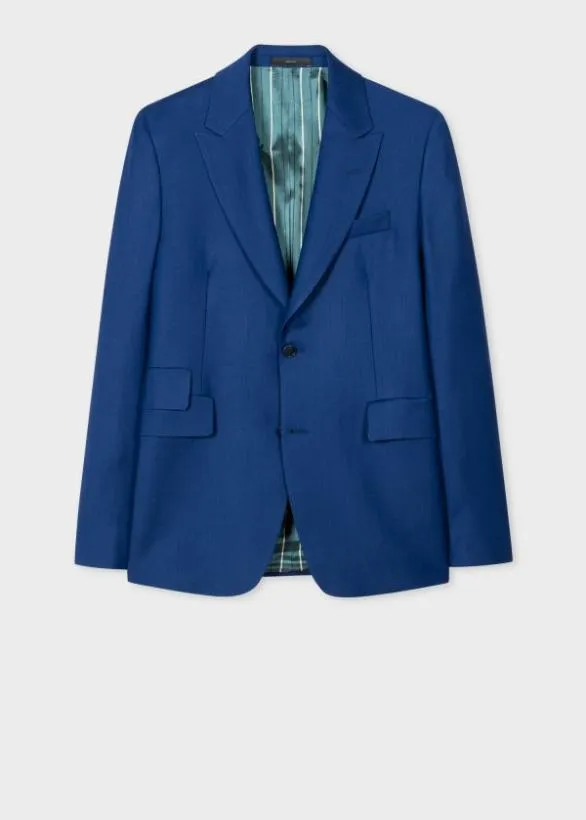 Paul Smith Blazers WoolTwill Peak Lapel Blazer Blue 8211 Mens