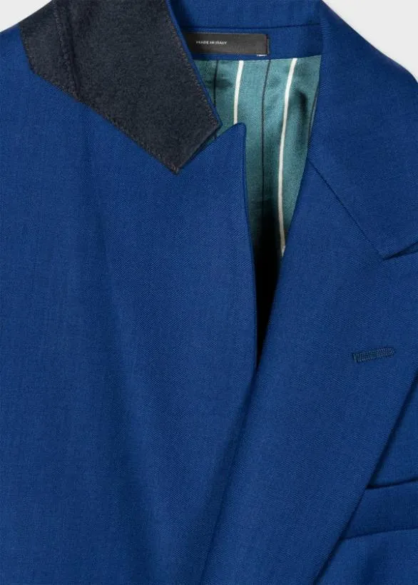 Paul Smith Blazers WoolTwill Peak Lapel Blazer Blue 8211 Mens