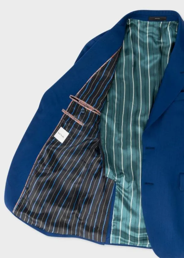 Paul Smith Blazers WoolTwill Peak Lapel Blazer Blue 8211 Mens