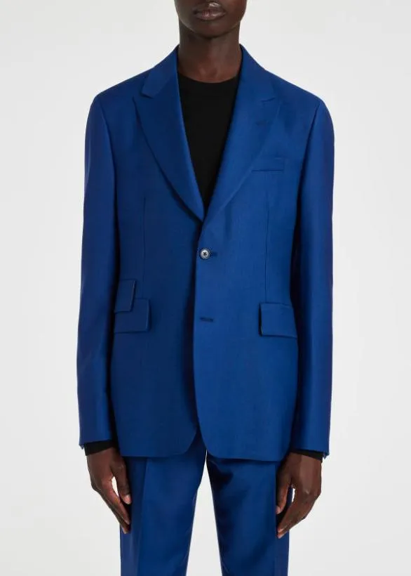 Paul Smith Blazers WoolTwill Peak Lapel Blazer Blue 8211 Mens