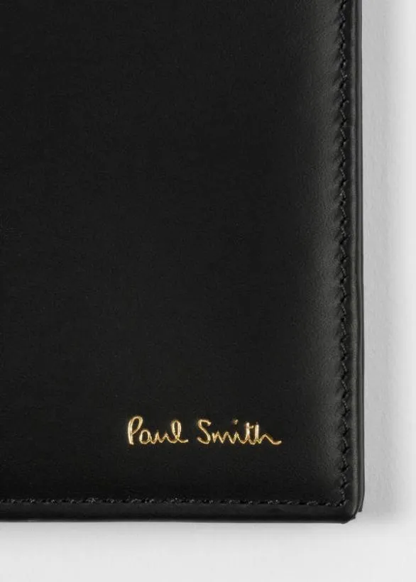 Paul Smith Cases and Covers 039Signature Stripe039 Leather Passport Cover Black 8211 Mens