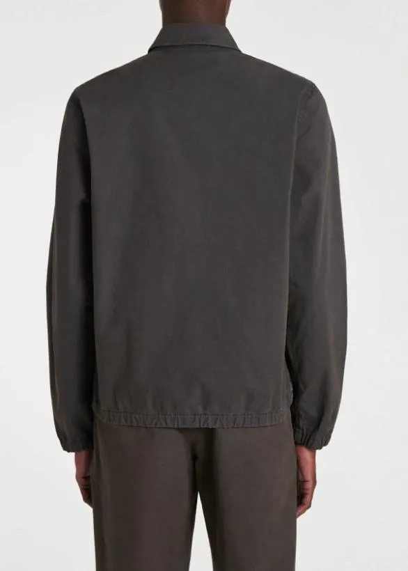 Paul Smith Coats and Jackets 039Broad Stripe Zebra039 Coach Jacket Charcoal Grey 8211 Mens