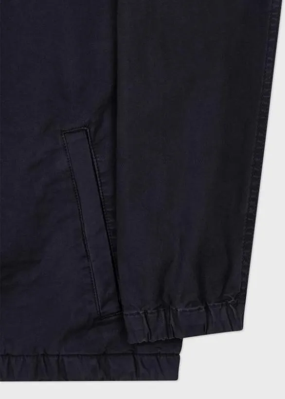 Paul Smith Coats and Jackets 039Broad Stripe Zebra039 Coach Jacket Navy 8211 Mens