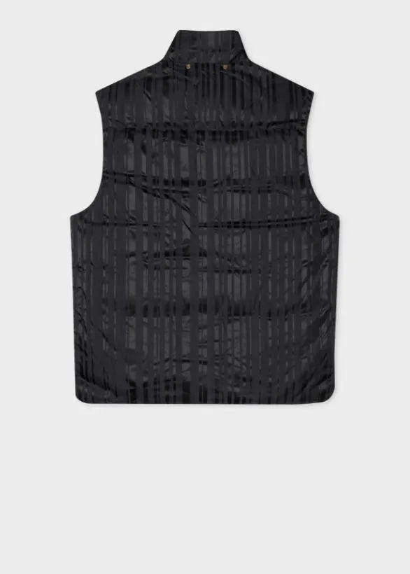Paul Smith Coats and Jackets 039Shadow Stripe039 Gilet Black 8211 Mens