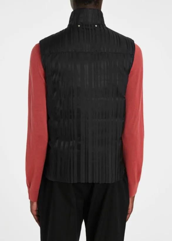 Paul Smith Coats and Jackets 039Shadow Stripe039 Gilet Black 8211 Mens