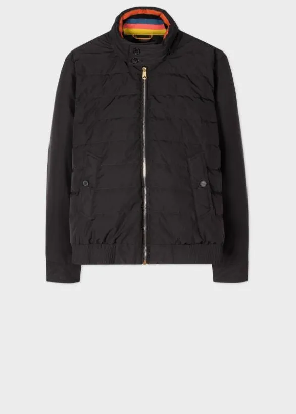 Paul Smith Coats and Jackets Quilted Down Jacket Black 8211 Mens