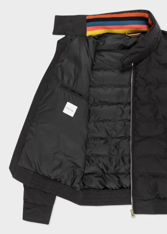 Paul Smith Coats and Jackets Quilted Down Jacket Black 8211 Mens