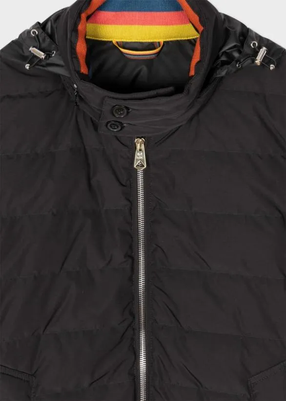 Paul Smith Coats and Jackets Quilted Down Jacket Black 8211 Mens
