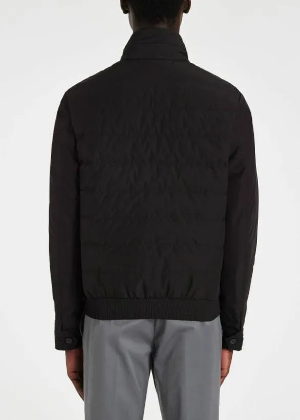 Paul Smith Coats and Jackets Quilted Down Jacket Black 8211 Mens