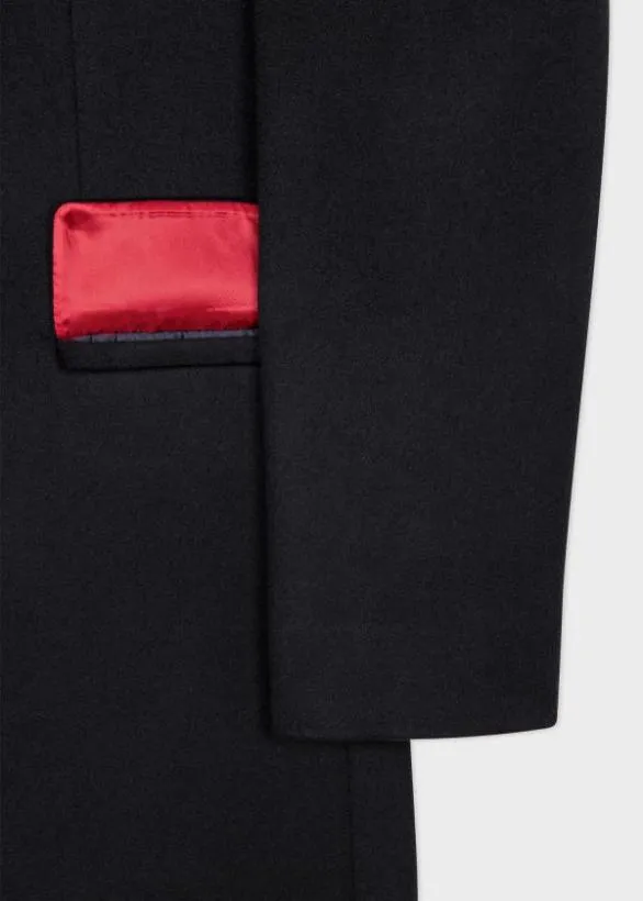 Paul Smith Coats and Jackets WoolCashmere Epsom Coat Navy 8211 Mens