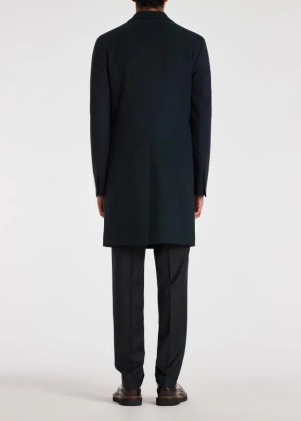 Paul Smith Coats and Jackets WoolCashmere Overcoat Dark Green 8211 Mens