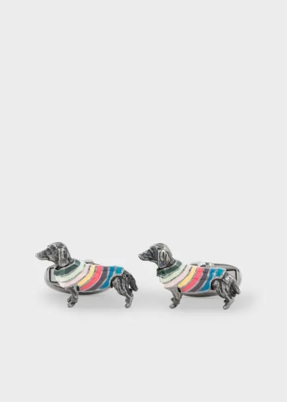 Paul Smith Cufflinks 039Dog In Jumper039 Cufflinks Silver 8211 Mens