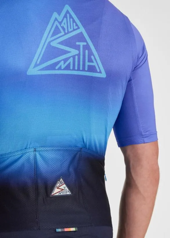 Paul Smith Cycling 039Blue Fade039 Race Fit Cycling Jersey Blue 8211 Mens