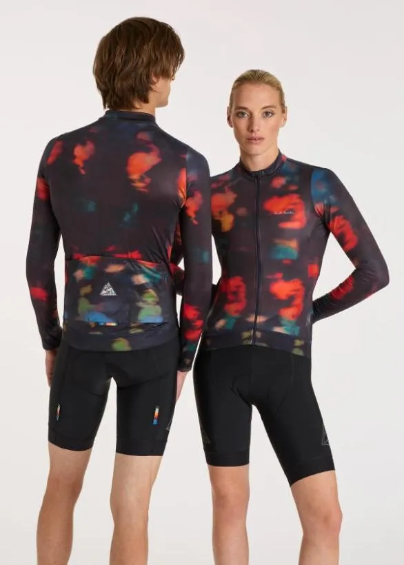 Paul Smith Cycling 039Ink Spill039 Race Fit LongSleeve Cycling Jersey Multicolour 8211 Mens