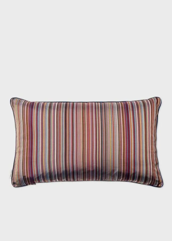 Paul Smith Decorative Accessories 039Signature Stripe039 Silk Bolster Cushion Signature Stripe 8211 Home