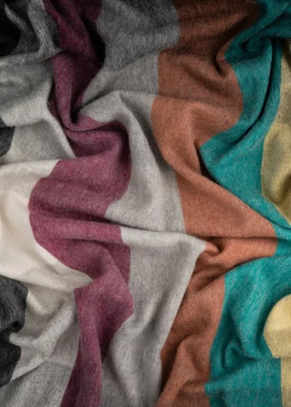 Paul Smith Decorative Accessories CashmereBlend Blanket Blue 8211 Home