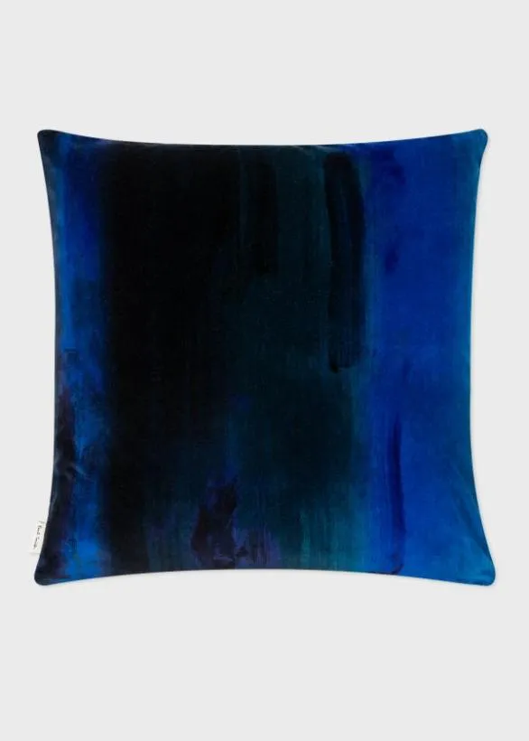 Paul Smith Decorative Accessories Gradient Print Velvet Cushion Blue 8211 Home