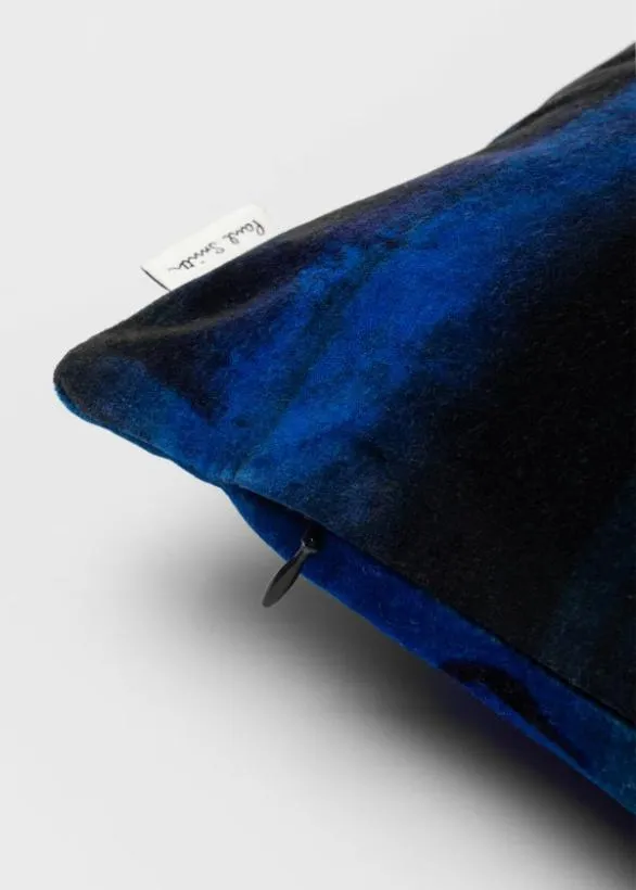 Paul Smith Decorative Accessories Gradient Print Velvet Cushion Blue 8211 Home
