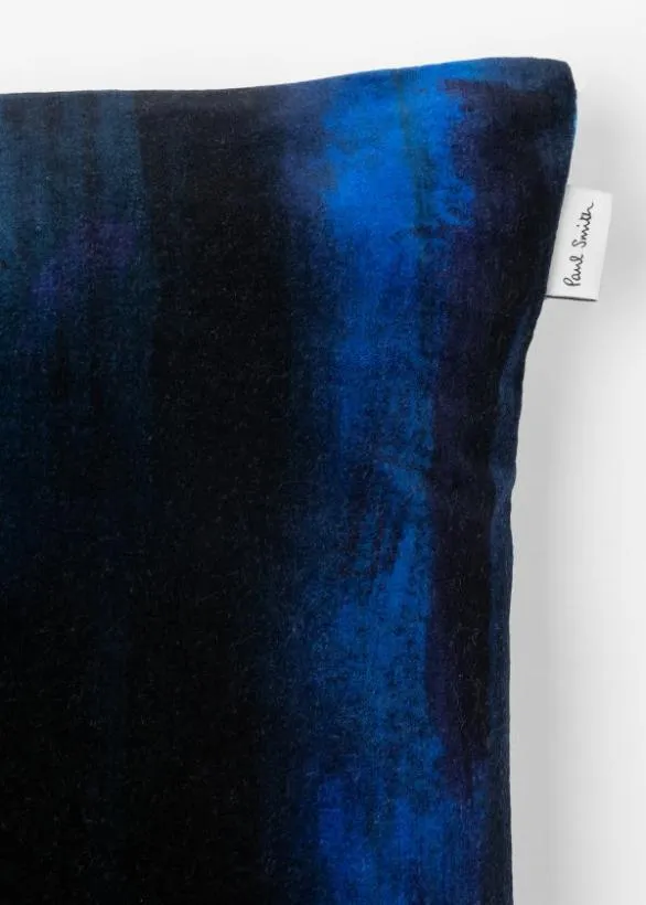 Paul Smith Decorative Accessories Gradient Print Velvet Cushion Blue 8211 Home