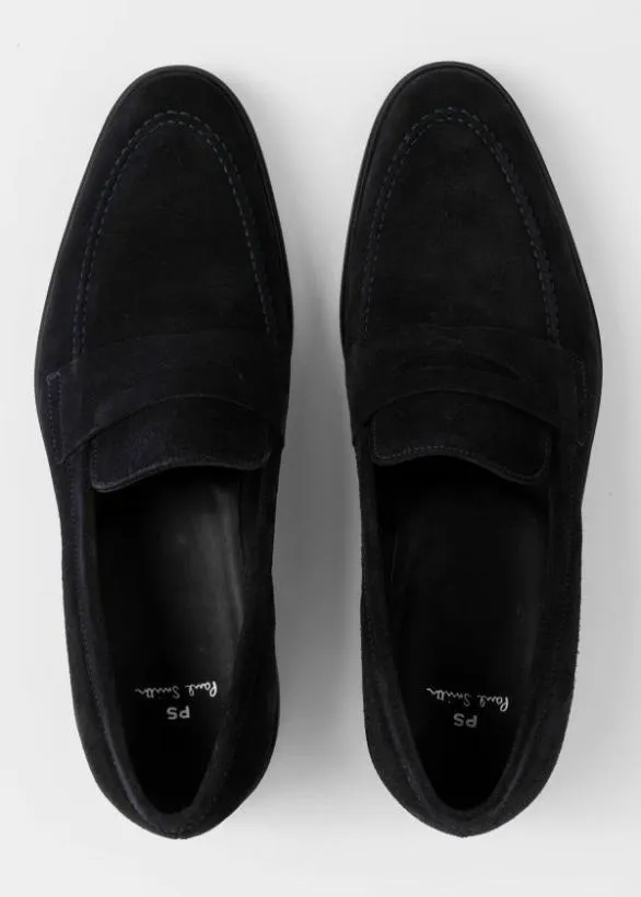 Paul Smith Formal Suede 039Remi039 Loafers Navy 8211 Mens