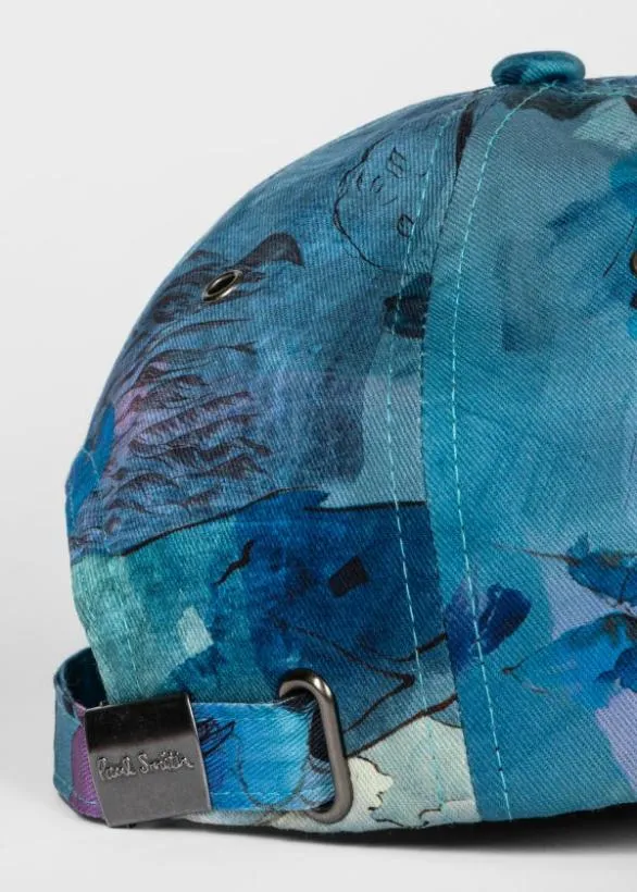 Paul Smith Hats and Gloves 039Narcissus039 Cotton Cap Blue 8211 Mens