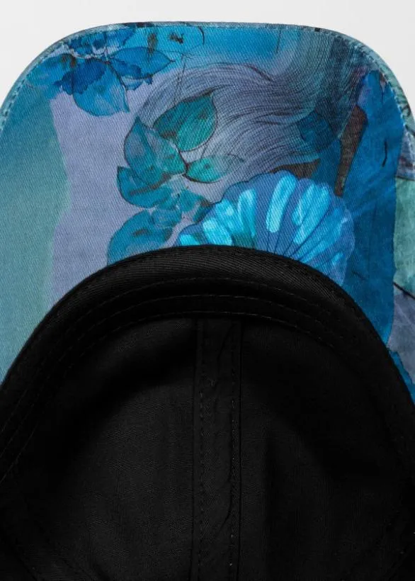 Paul Smith Hats and Gloves 039Narcissus039 Cotton Cap Blue 8211 Mens