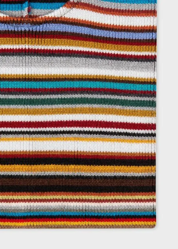 Paul Smith Hats and Gloves 039Signature Stripe039 Balaclava Signature Stripe 8211 Mens
