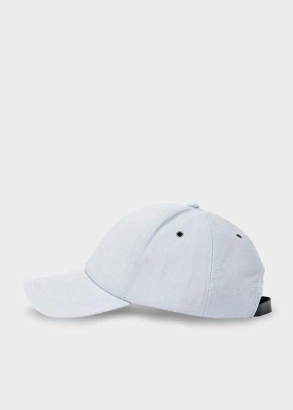 Paul Smith Hats and Gloves Linen Signature Stripe Trim Cap Sky Blue 8211 Mens Paul Smith Hats and Gloves Linen Signature Stripe Trim Cap Sky Blue 8211 Mens