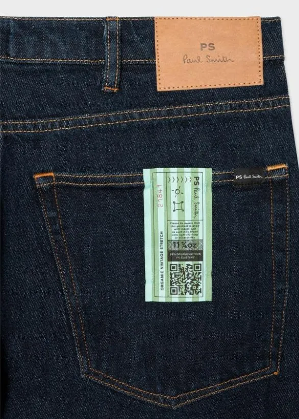 Paul Smith Jeans RelaxedFit 039Organic Vintage Stretch039 Jeans Indigo 8211 Mens