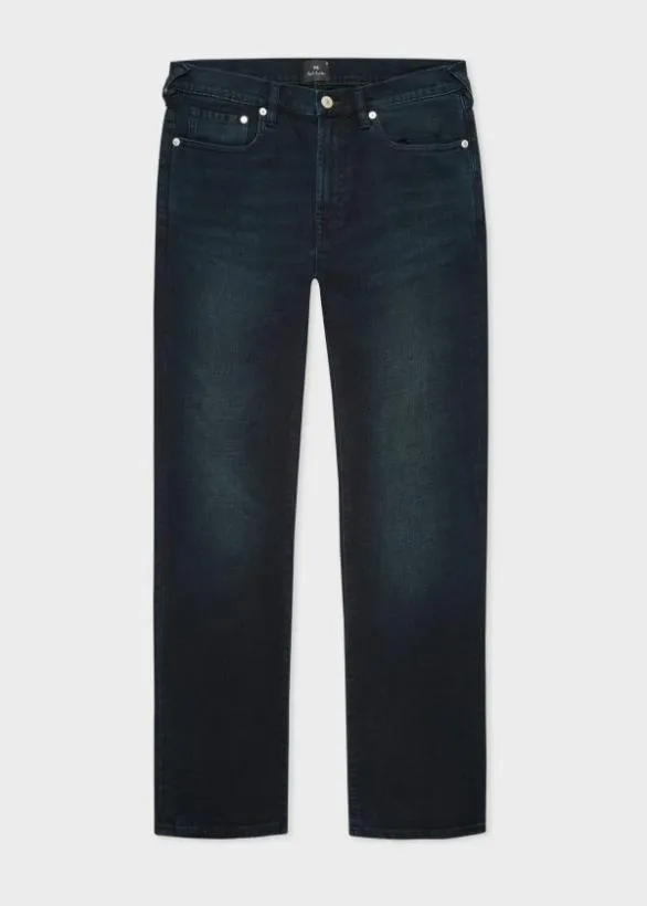 Paul Smith Jeans SlimStandard 039Crosshatch Stretch039 Jeans Dark Navy 8211 Mens
