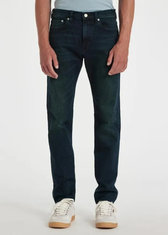 Paul Smith Jeans SlimStandard 039Crosshatch Stretch039 Jeans Dark Navy 8211 Mens